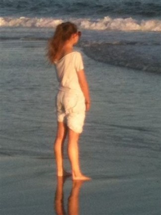 At the beach in the Hamptons, Fall 2011