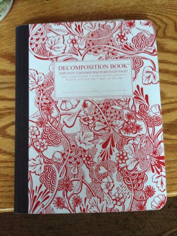 So happy that I brought my spiffy, new notebook!